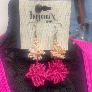 NWT BIJOUS OINK HANGING EARRINGS